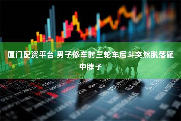 厦门配资平台 男子修车时三轮车后斗突然脱落砸中脖子