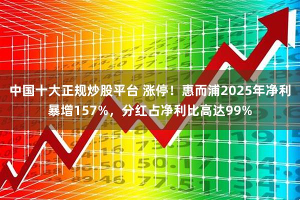 中国十大正规炒股平台 涨停！惠而浦2025年净利暴增157%，分红占净利比高达99%